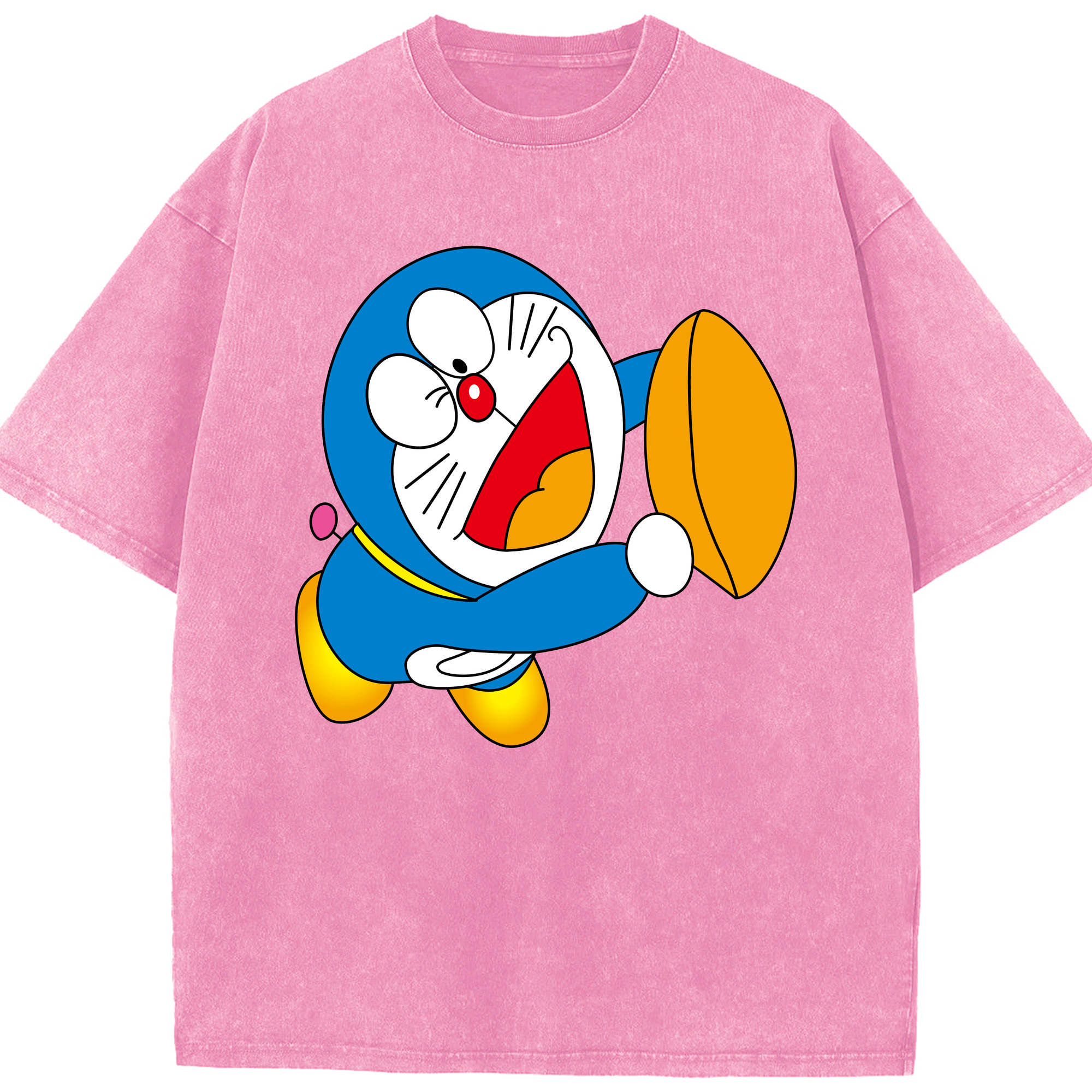 （画像用） ドラえもん Doraemon 綿100% ヴィンテージ風 半袖Tシャツ（フロントプリント）